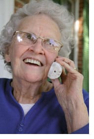 Older Woman on Phone